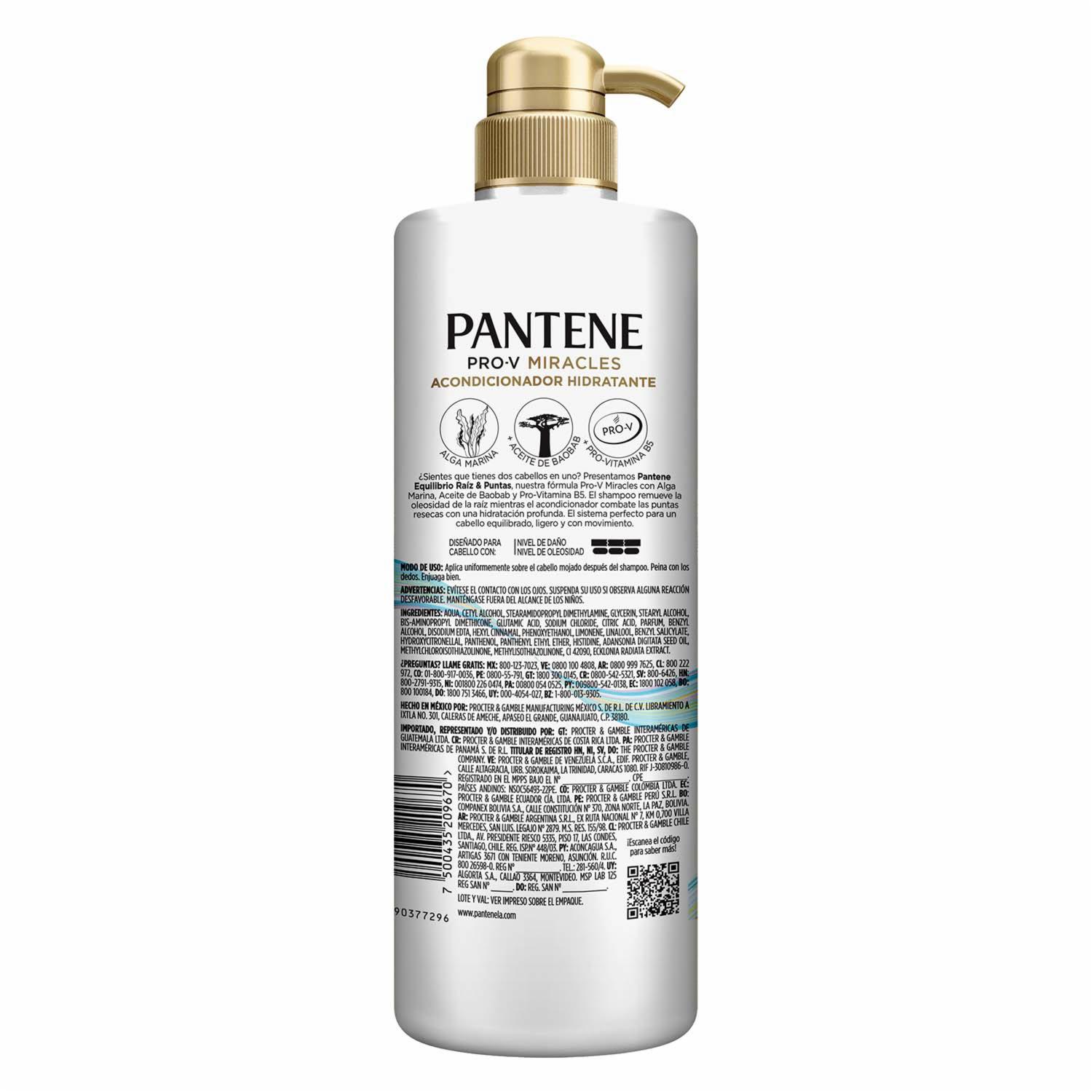 Acondicionador De Cabello Equilibrio Raíz y Puntas Pro-V Miracles PANTENE 510 Ml