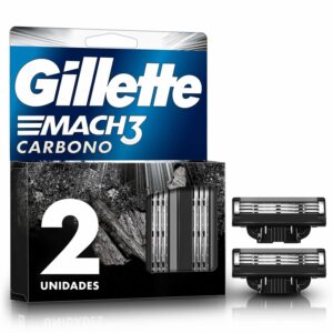 Repuesto Afeitadora Caballero Mach 3 Carbono GILLETTE X 2 Uds