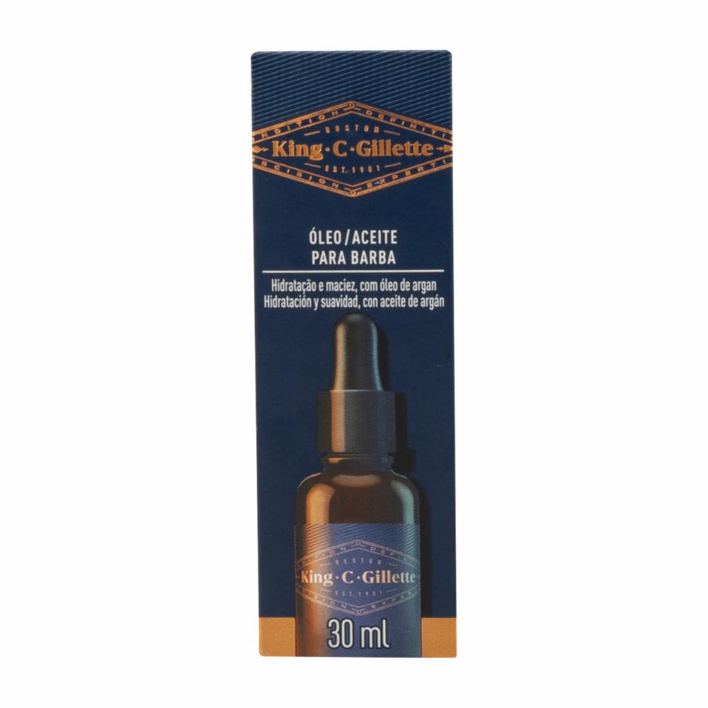 Aceite Para Barba Con Aguacate, Almendra Y Argán KING C GILLETTE 30 Ml - Imagen 3