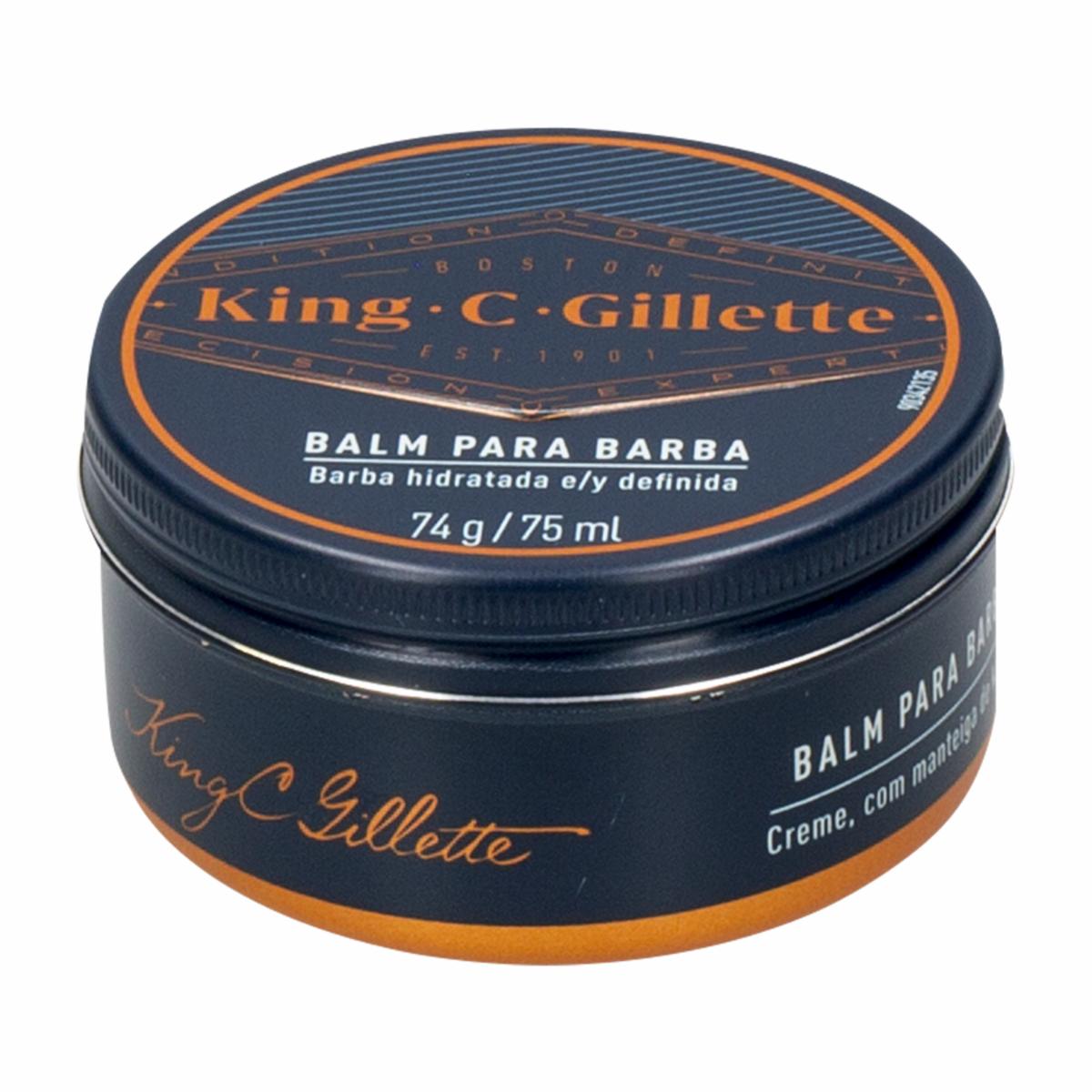 Bálsamo Para Barba Hidratada Y Definida KING C GILLETTE 75 Ml