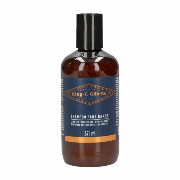 Shampoo Para Barba Limpieza Refrescante Con Mentol KING C GILLETTE 241 Ml
