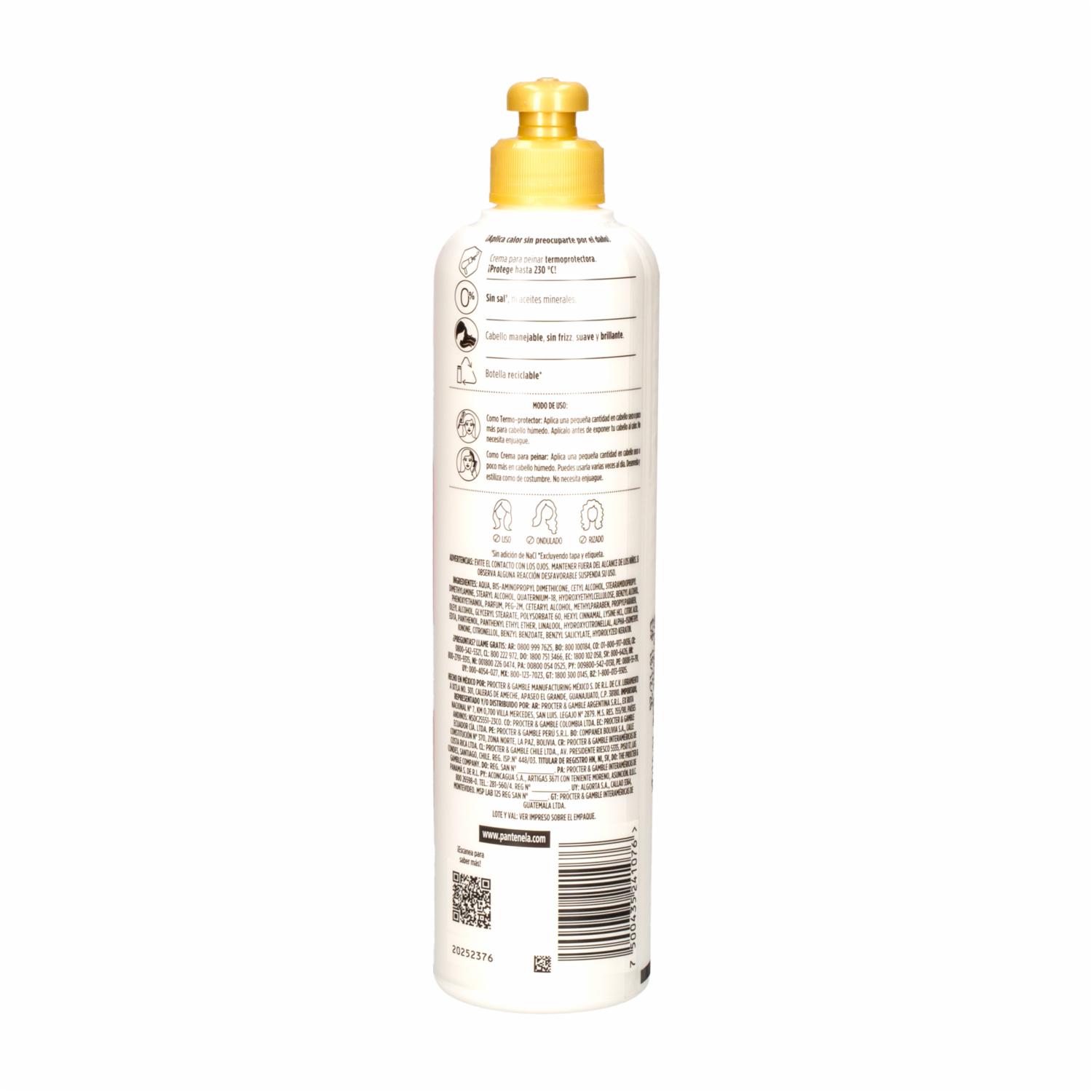Crema Para Peinar Con Queratina PANTENE 300 Ml