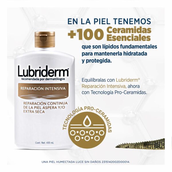 Crema Corporal Reparación Intensiva LUBRIDERM 400 Ml - Imagen 2