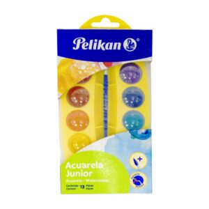 Acuarelas En Patilla Junior Con Pincel Gratis PELIKAN X 13 Colores