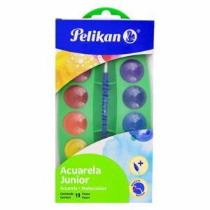 Acuarelas En Patilla Junior Con Pincel Gratis PELIKAN X 13 Colores