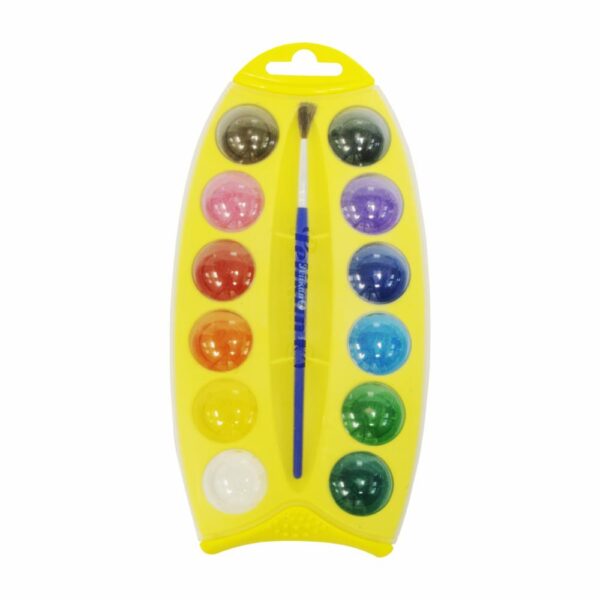 Acuarelas En Patilla Junior Con Pincel Gratis PELIKAN X 13 Colores - Imagen 2