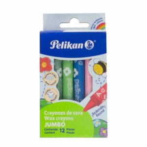 Crayones De Cera Redondos Tamaño Jumbo PELIKAN X 12 Uds
