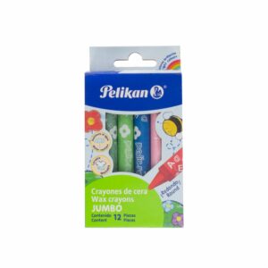 Crayones De Cera Redondos Tamaño Jumbo PELIKAN X 12 Uds