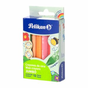 Crayones De Cera Redondos Tamaño Jumbo PELIKAN X 12 Uds