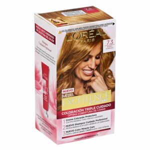 Tinte Para Cabello Tono 7.3 Rubio Dorado EXCELLENCE L´ORÉAL 1 Kit