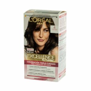 Tinte Para Cabello Tono 4 Castaño EXCELLENCE L´ORÉAL 1 Kit