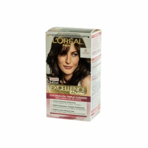 Tinte Para Cabello Tono 4 Castaño EXCELLENCE L'ORÉAL PARIS 1 Kit