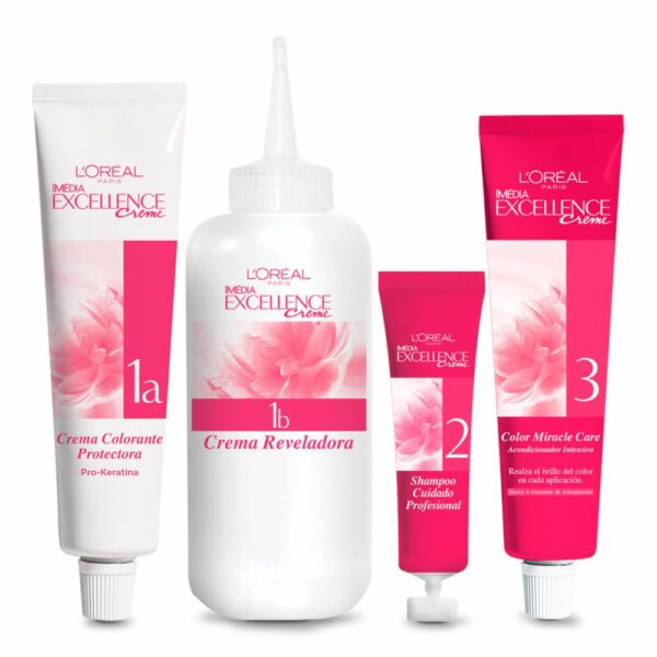 Tinte Para Cabello Tono 5 Castaño Claro EXCELLENCE L´ORÉAL 1 Kit - Imagen 3