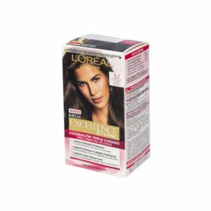 Tinte Para Cabello Tono 5.1 Castaño Claro Ceniza EXCELLENCE L´ORÉAL 1 Kit