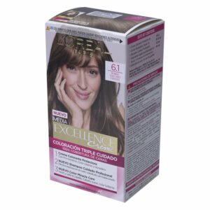 Tinte Para Cabello Tono 6.1 Rubio Cenizo Oscuro EXCELLENCE L'ORÉAL PARIS 1 Kit