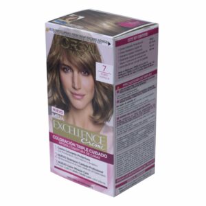 Tinte Para Cabello Tono 7 Rubio Vainilla EXCELLENCE L´ORÉAL 1 Kit