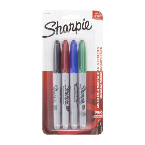 Marcador Punta Fina SHARPIE X4 Uds