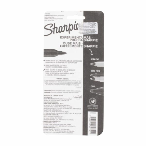 Marcador Punta Fina SHARPIE X4 Uds - Imagen 2