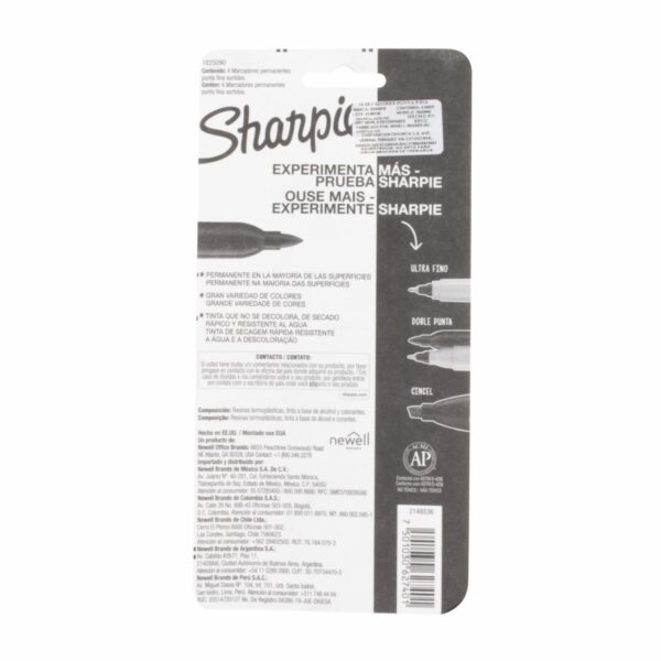 Marcador Punta Fina SHARPIE X4 Uds - Imagen 2