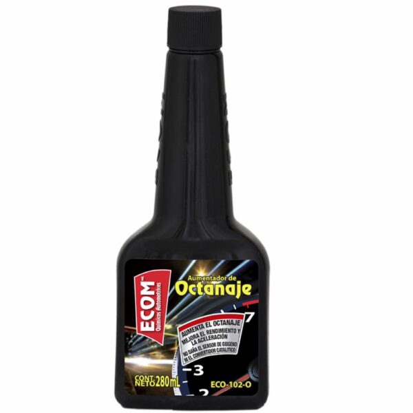 Aumentador De Octanaje Para Gasolina ECOM 280 Ml - Imagen 2
