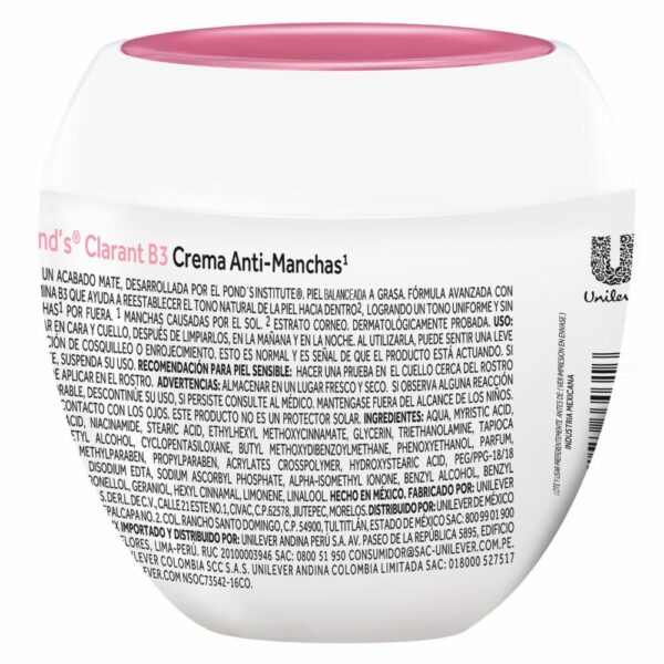 Crema Facial Clarant B3 Grasa POND`S 100 G - Imagen 2