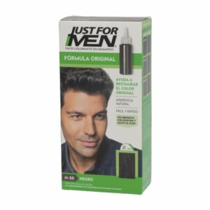 Tinte Para Cabello En Shampoo Sin Amoníaco N° H-55 Negro JUST FOR MEN 1 Kit