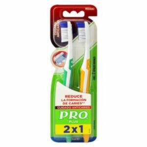 Cepillo Dental Plus Cuidado Anticaries PRO Pack X2 U