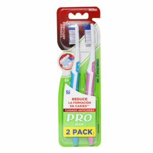 Cepillo Dental Plus Cuidado Anticaries PRO Pack X2 U
