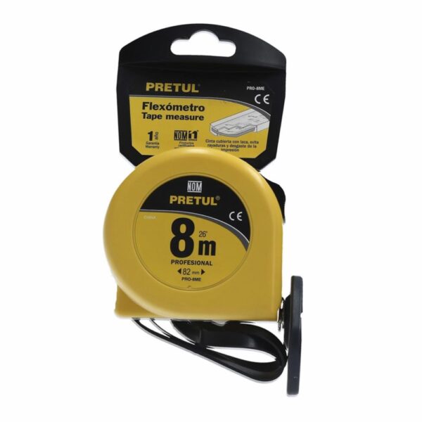 Flexómetro De 8Mt Amarillo KYWI Unidad