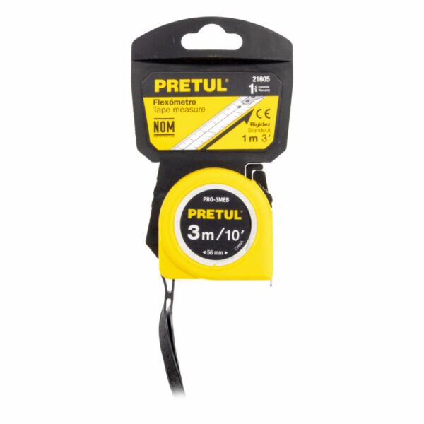 Flexómetro De 3Mt Amarillo PRETUL Unidad