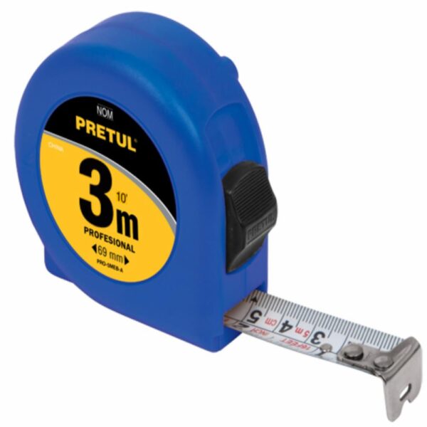 Flexómetro De 3Mt Azul PRETUL Unidad