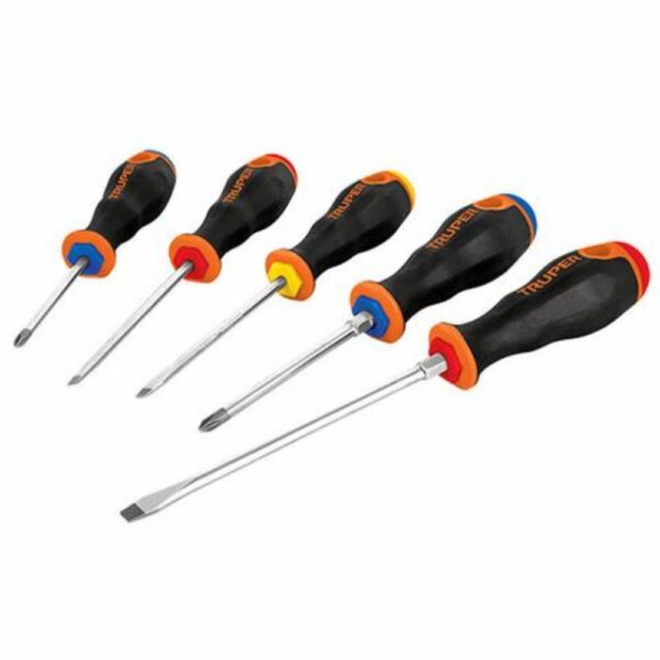 Juego De 5PiezasDesarmadoresC/Grip PRETUL Unidad