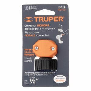 Conexión De Plástico Hembra De1/2" TRUPER Unidad