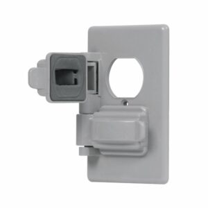Placa Dúplex Para Intemperie Plástica Doble PRETUL Unidad