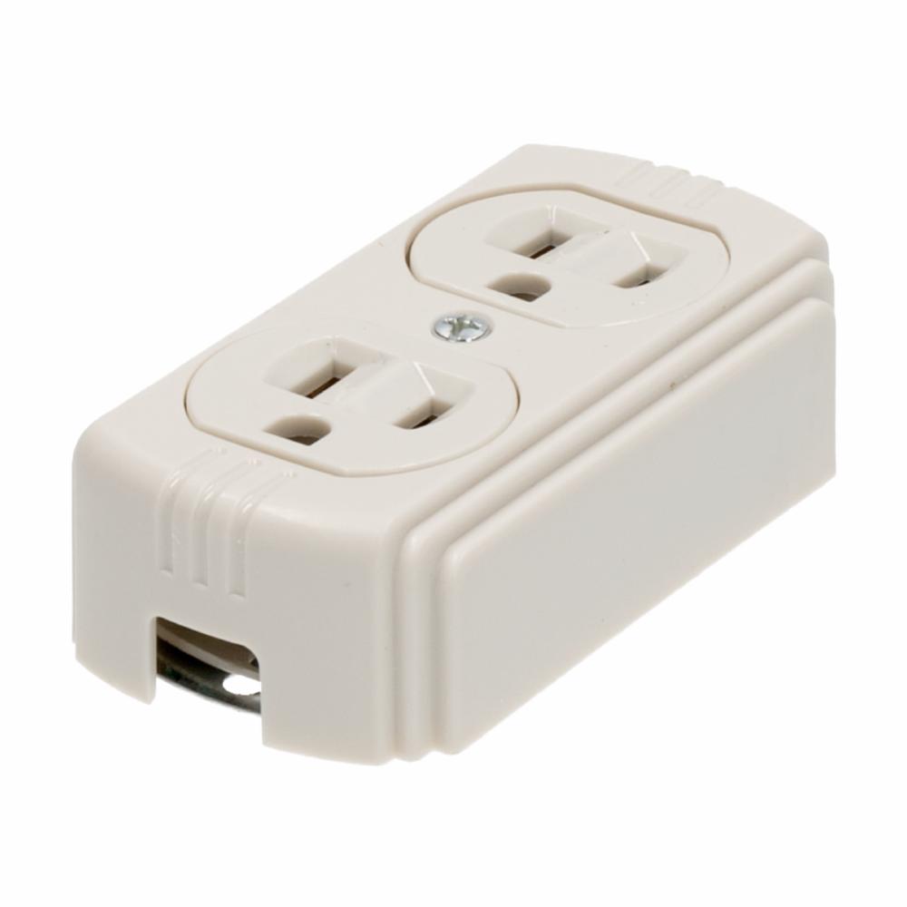 Tomacorriente Doble Polar 125V15 Avoltec PRETUL Unidad - Imagen 2