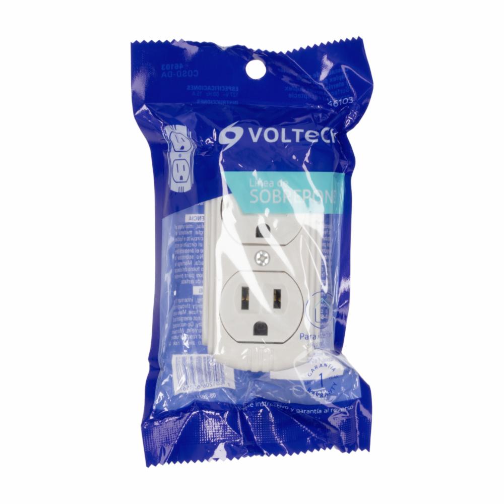 Tomacorriente Doble Polar 125V15 Avoltec PRETUL Unidad - Imagen 3