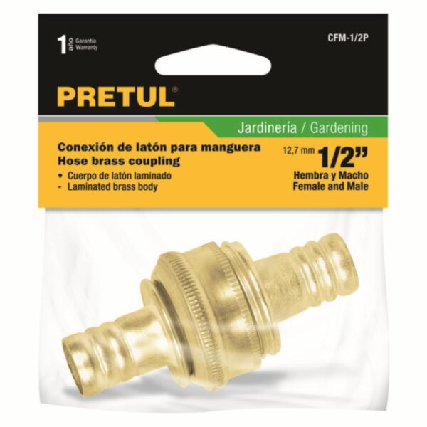 Unión De Bronce Para Manguera 1/2" TRUPER Unidad