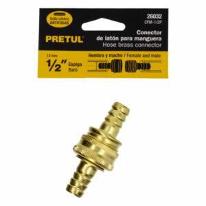 Unión De Bronce Para Manguera 1/2" TRUPER Unidad