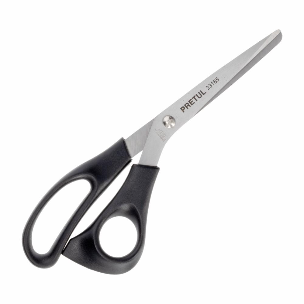 Tijera De Acero Inoxidable Negra PRETUL 8" - Imagen 2