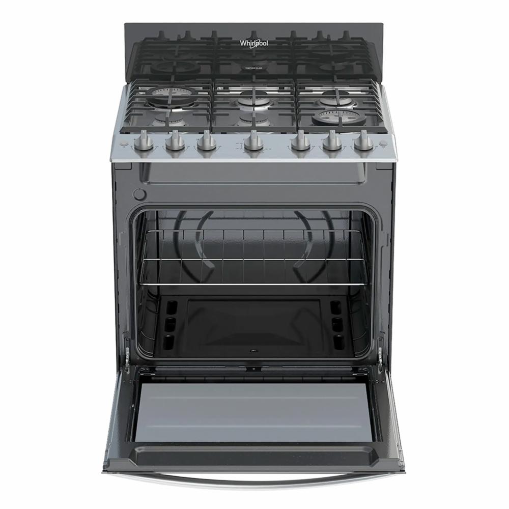 Cocina A Gas 30" Inox LWFR3320D WHIRLPOOL 6 Quemadores - Imagen 2