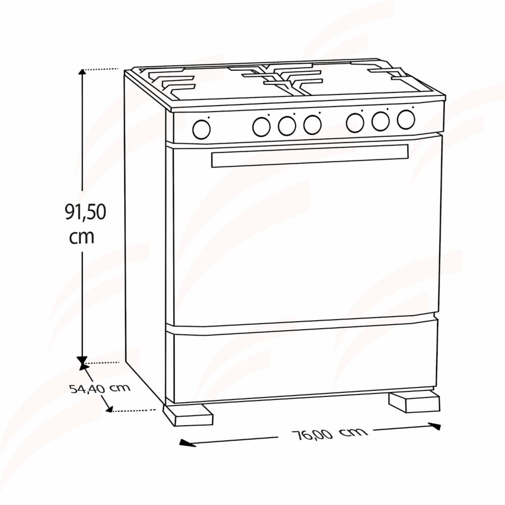 Cocina A Gas 30" Inox LWFR3320D WHIRLPOOL 6 Quemadores - Imagen 5