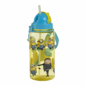 Tomatodo Con Tapa Corrediza Pitillo Minions 2 FUN KIDS 500 Ml