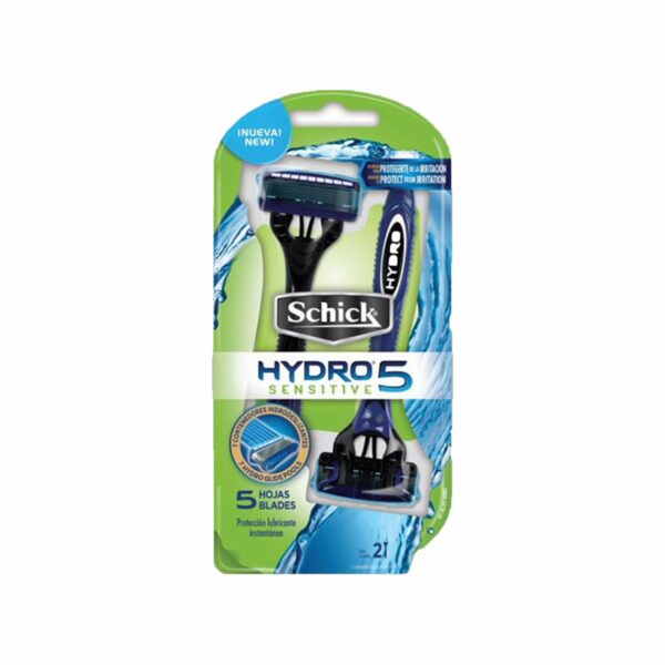 Afeitadora Desechable Caballero Hydro 5 Sensitive SCHICK X 2 Uds
