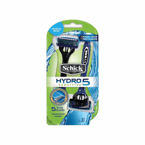 Afeitadora Desechable Caballero Hydro 5 Sensitive SCHICK X 2 Uds - Imagen 2
