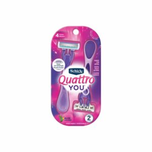 Afeitadora Desechable Dama Quattro You Con Aloe SCHICK 2 Uds