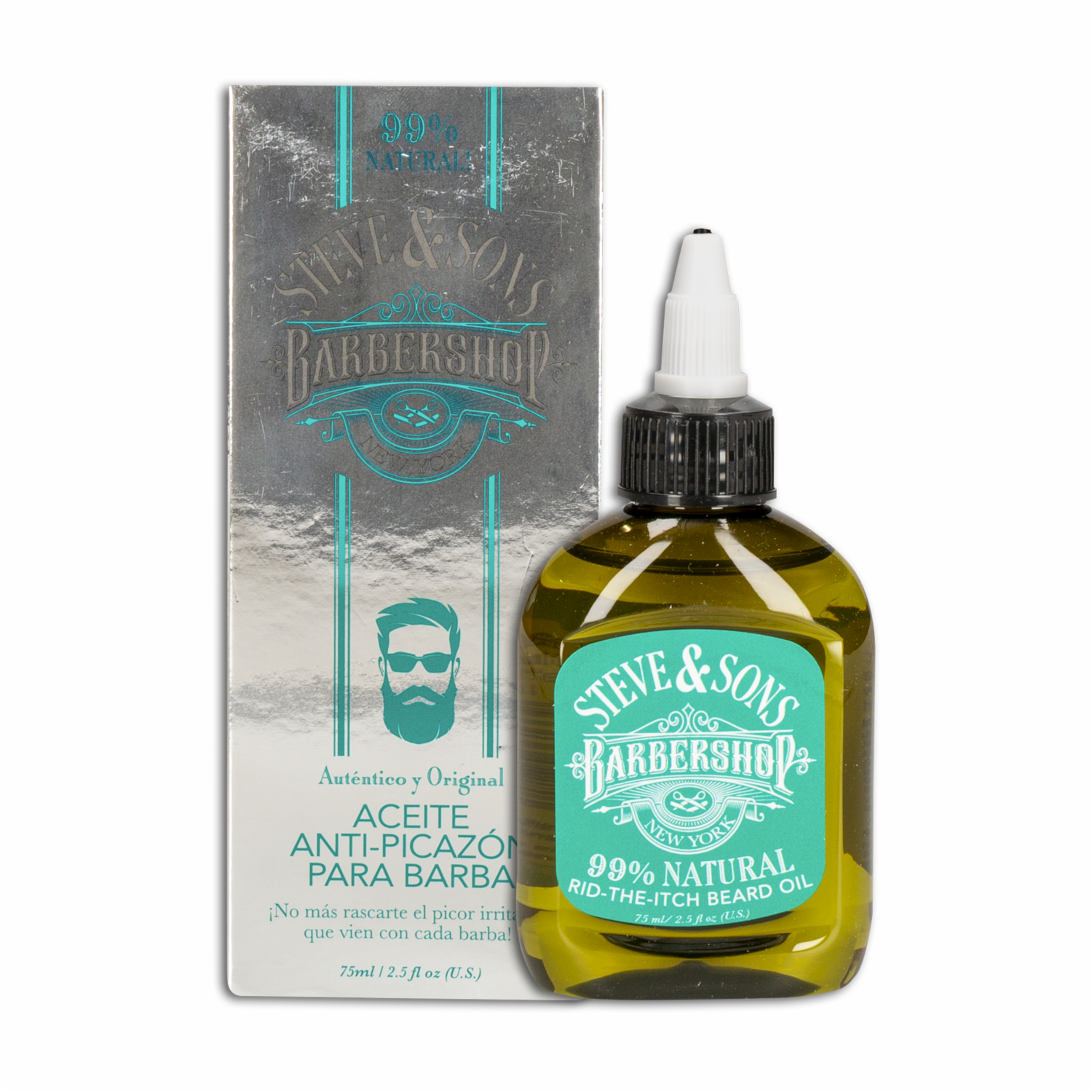 Aceite Para Barba Anti-Picazón 99% Natural STEVE & SONS 75 Ml - Imagen 2