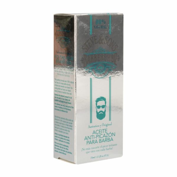 Aceite Para Barba Anti-Picazón 99% Natural STEVE & SONS 75 Ml - Imagen 4