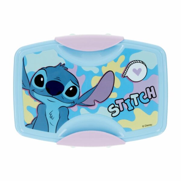 Recipiente Sanduchero Con Cubiertos Diseño Stitch FUN KIDS 21X8 Cm - Imagen 5