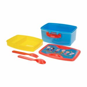 Recipiente Sanduchero Con Cubiertos Diseño Snoopy FUN KIDS 21X8 Cm