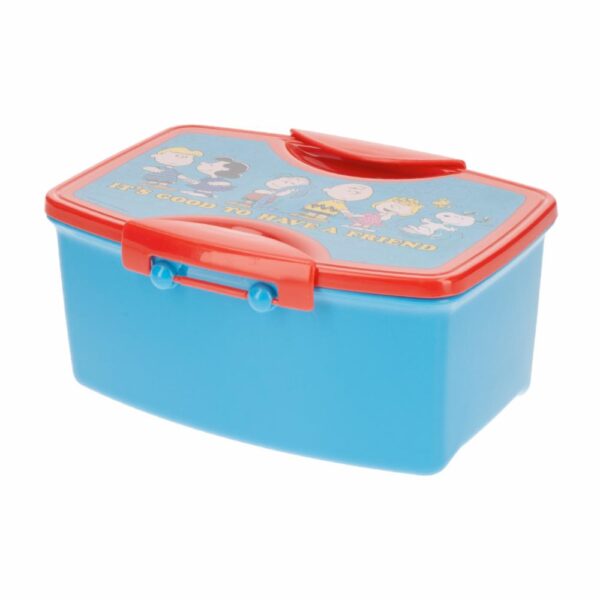 Recipiente Sanduchero Con Cubiertos Diseño Snoopy FUN KIDS 21X8 Cm - Imagen 2